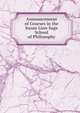 Announcement of Courses in the Susan Linn Sage School of Philosophy, 
