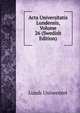 Acta Universitatis Lundensis, Volume 26 (Swedish Edition), Lunds universitet 
