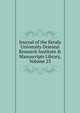 Journal of the Kerala University Oriental Research Institute & Manuscripts Library, Volume 23, 