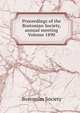 Proceedings of the Bostonian Society, annual meeting Volume 1890, Bostonian Society 