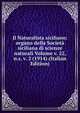 Il Naturalista siciliano: organo della Societa siciliana di scienze naturali Volume v. 22, n.s. v. 2 (1914) (Italian Edition), 