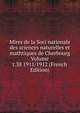 Mires de la Soci nationale des sciences naturelles et mathtiques de Cherbourg Volume t.38 1911/1912 (French Edition), 