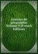 Annales de geographie Volume 9 (French Edition), 