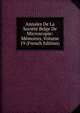 Annales De La Societe Belge De Microscopie: Memoires, Volume 19 (French Edition), 