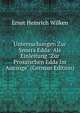 Untersuchungen Zur Snorra Edda: Als Einleitung "Zur Prosaischen Edda Im Auszuge" (German Edition), Ernst Heinrich Wilken 