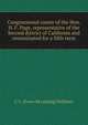 Congressional career of the Hon. H. F. Page, representative of the Second district of California and renominated for a fifth term, C C. [from old catalog] Williams 