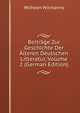 Beitrage Zur Geschichte Der Alteren Deutschen Litteratur, Volume 2 (German Edition), Wilhelm Wilmanns 