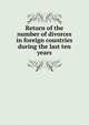 Return of the number of divorces in foreign countries during the last ten years, 