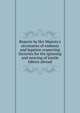 Reports by Her Majesty's secretaries of embassy and legation respecting factories for the spinning and weaving of textile fabrics abroad, 