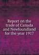 Report on the trade of Canada and Newfoundland for the year 1917, 