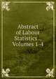 Abstract of Labour Statistics ., Volumes 1-4, 