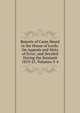 Reports of Cases Heard in the House of Lords: On Appeals and Writs of Error; and Decided During the SessionS 1819-21, Volumes 3-4, 