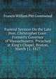 Funeral Sermon On the Late Hon. Christopher Gore: Formerly Governor of Massachusetts. Preached at King's Chapel, Boston, March 11, 1827, F. W. P. Greenwood 