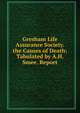 Gresham Life Assurance Society. the Causes of Death: Tabulated by A.H. Smee. Report, 