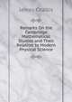 Remarks On the Cambridge Mathematical Studies and Their Relation to Modern Physical Science, James Challis 