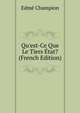 Qu'est-Ce Que Le Tiers ?tat? (French Edition), Edme Champion 
