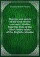 Martyrs and saints of the first twelve centrueis: studies from the lives of the Black letter saints of the English calendar, Elizabeth Rundle Charles 