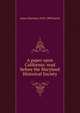 A paper upon California: read before the Maryland Historical Society, James Morrison 1818-1898 Harris 