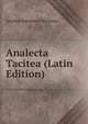 Analecta Tacitea (Latin Edition), Jacobus Johannes Hartman 