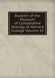 Bulletin of the Museum of Comparative Zoology at Harvard College Volume 43, 