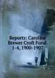 Reports: Caroline Brewer Croft Fund. 1-4, 1900-1907, 