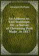 An Address to . Earl Stanhope, On . a Survey of Chevening Park Made . in 1817, Abraham Barham 