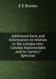 Additional facts and information in relation to the catalpa tree: Catalpa bignonioides and its variety? Speciosa, E E Barney 