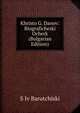 Khristo G. Danov: Biograficheski Ocherk (Bulgarian Edition), S Iv Barutchiski 