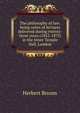 The philosophy of law: being notes of lectures delivered during twenty-three years (1852-1875) in the Inner Temple Hall, London, Herbert Broom 
