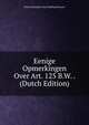 Eenige Opmerkingen Over Art. 125 B.W. . (Dutch Edition), Pieter Benjamin Johan Reeling Brouwer 