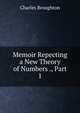 Memoir Repecting a New Theory of Numbers ., Part 1, Charles Broughton 