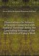 Dissertations On Subjects of Science Connected with Natural Theology: Being the Concluding Volumes of the New Edition of Paley's Work, Brougham and Vaux, Henry Brougham Baron 