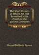 The Short Periods at Which Art Has Remained at Its Zenith in the Various Countries, Gerard Baldwin Brown 