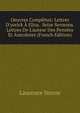 Oeuvres Compl?tes: Lettres D'yorick ? Eliza. Seize Sermons. Lettres De L'auteur Des Pens?es Et Anecdotes (French Edition), Sterne Laurence 
