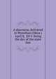 A discourse, delivered in Stoneham (Mass.) April 8, 1813. Being the day of the state fast, 