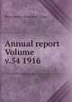 Annual report Volume v.54 1916, Massachusetts Agricultural College 