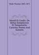 Mundi Et Cordis: De Rebus Sempiternis Et Temporariis: Carmina. Poems And Sonnets, Wade Thomas 1805-1875 