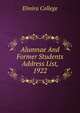 Alumnae And Former Students Address List, 1922, Elmira College 