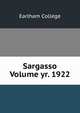 Sargasso Volume yr. 1922, Earlham College 