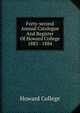 Forty-second Annual Catalogue And Register Of Howard College 1883 - 1884, Howard College 