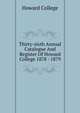 Thirty-sixth Annual Catalogue And Register Of Howard College 1878 - 1879, Howard College 