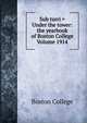 Sub turri = Under the tower: the yearbook of Boston College Volume 1914, Boston College 