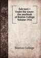 Sub turri = Under the tower: the yearbook of Boston College Volume 1916, Boston College 