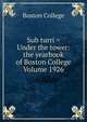 Sub turri = Under the tower: the yearbook of Boston College Volume 1926, Boston College 