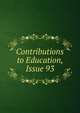 Contributions to Education, Issue 93, 