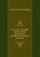 A treatise on public health and its applications in different European countries, Albert Julius Palmberg 
