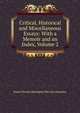 Critical, Historical and Miscellaneous Essays: With a Memoir and an Index, Volume 2, Baron Thomas Babington Macaula Macaulay 