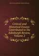 Critical and Historical Essays: Contributed to the Edinburgh Review, Volume 2, Baron Thomas Babington Macaula Macaulay 