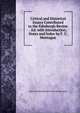 Critical and Historical Essays Contributed to the Edinburgh Review . Ed. with Introduction, Notes and Index by F. C. Montague, Baron Thomas Babington Macaula Macaulay 