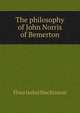The philosophy of John Norris of Bemerton, Flora Isabel MacKinnon 
